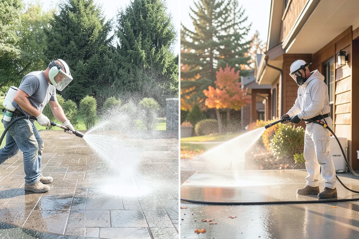 Handrail Cleaning in Gold Bar, Snohomish County, WA - Wipe loose debris and cobwebs from the rail