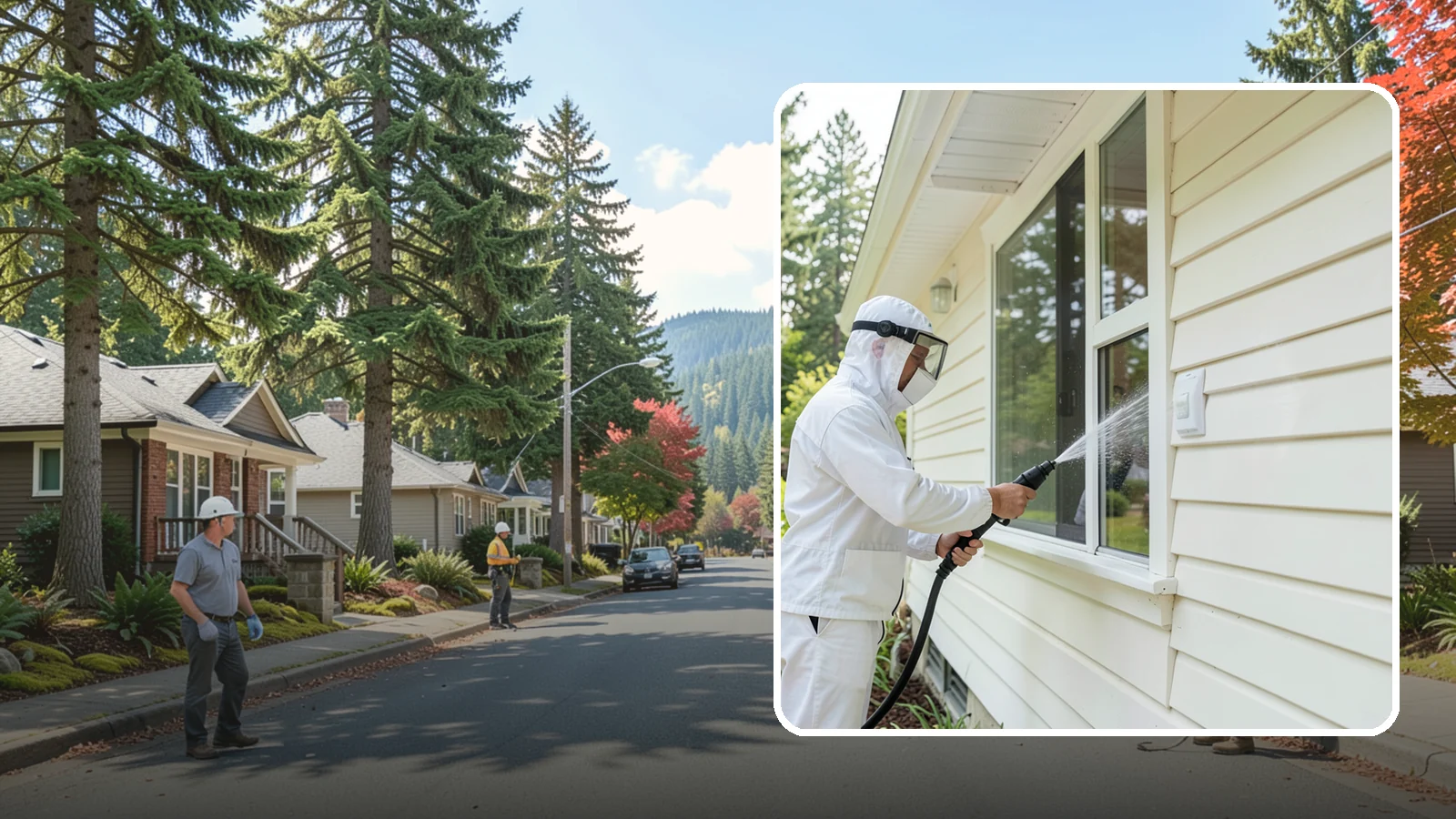 Handrail Cleaning in Hunts Point, King County, WA - We clean exterior handrails to remove the grime, algae, and oxidation that build on surfaces people touch every day.