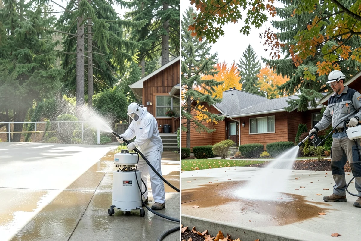 Handrail Cleaning in Hunts Point, King County, WA - Wipe loose debris and cobwebs from the rail