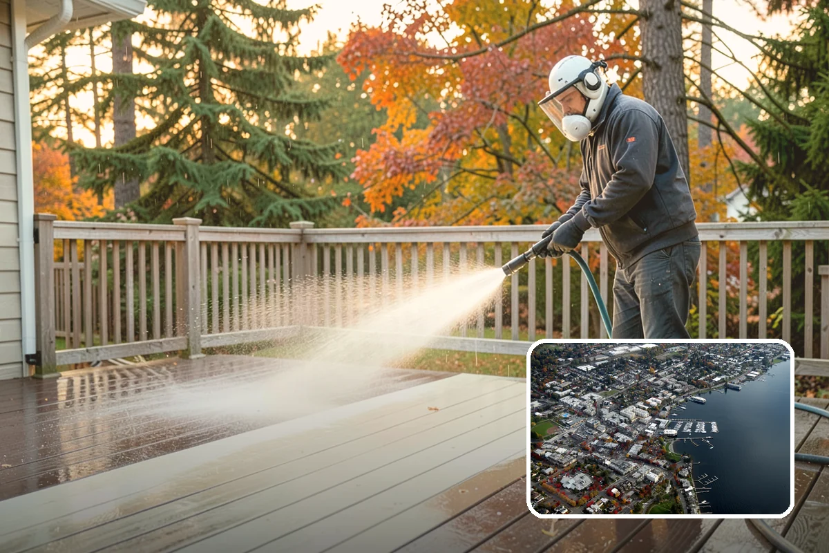 Handrail Cleaning in Kirkland, King County, WA - Removes the sticky film from frequently touched grip surfaces
