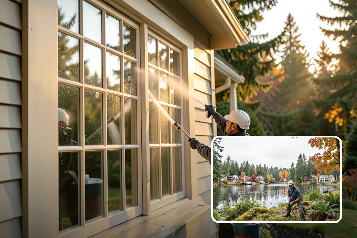Handrail Cleaning in La Conner, Skagit County, WA - Removes the sticky film from frequently touched grip surfaces