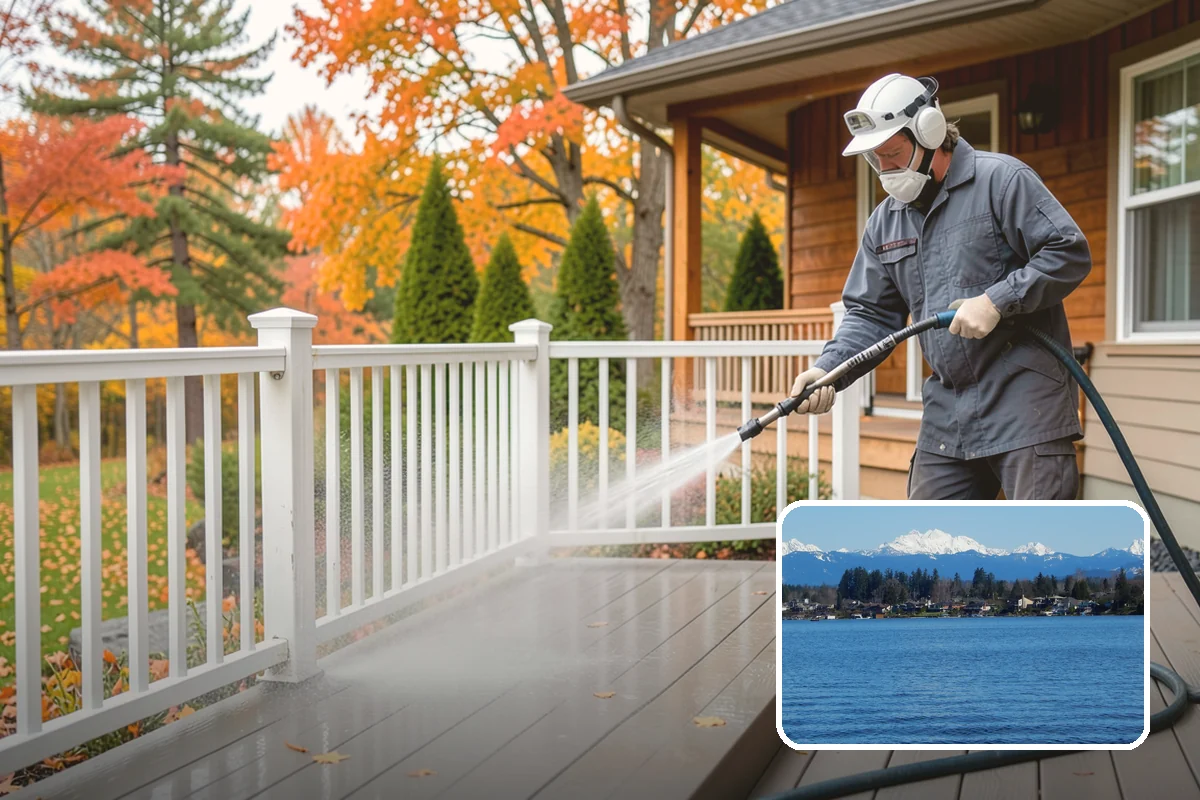 Handrail Cleaning in Lake Stevens, Snohomish County, WA - Removes the sticky film from frequently touched grip surfaces