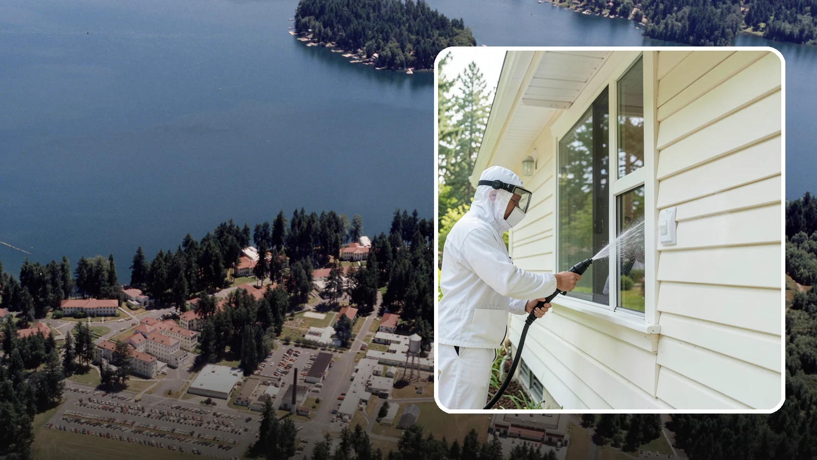 Handrail Cleaning in Lakewood, Pierce County, WA - We clean exterior handrails to remove the grime, algae, and oxidation that build on surfaces people touch every day.