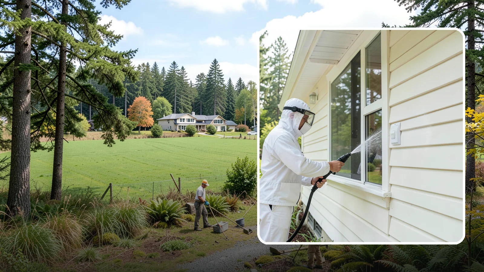 Handrail Cleaning in Lyman, Skagit County, WA - We clean exterior handrails to remove the grime, algae, and oxidation that build on surfaces people touch every day.