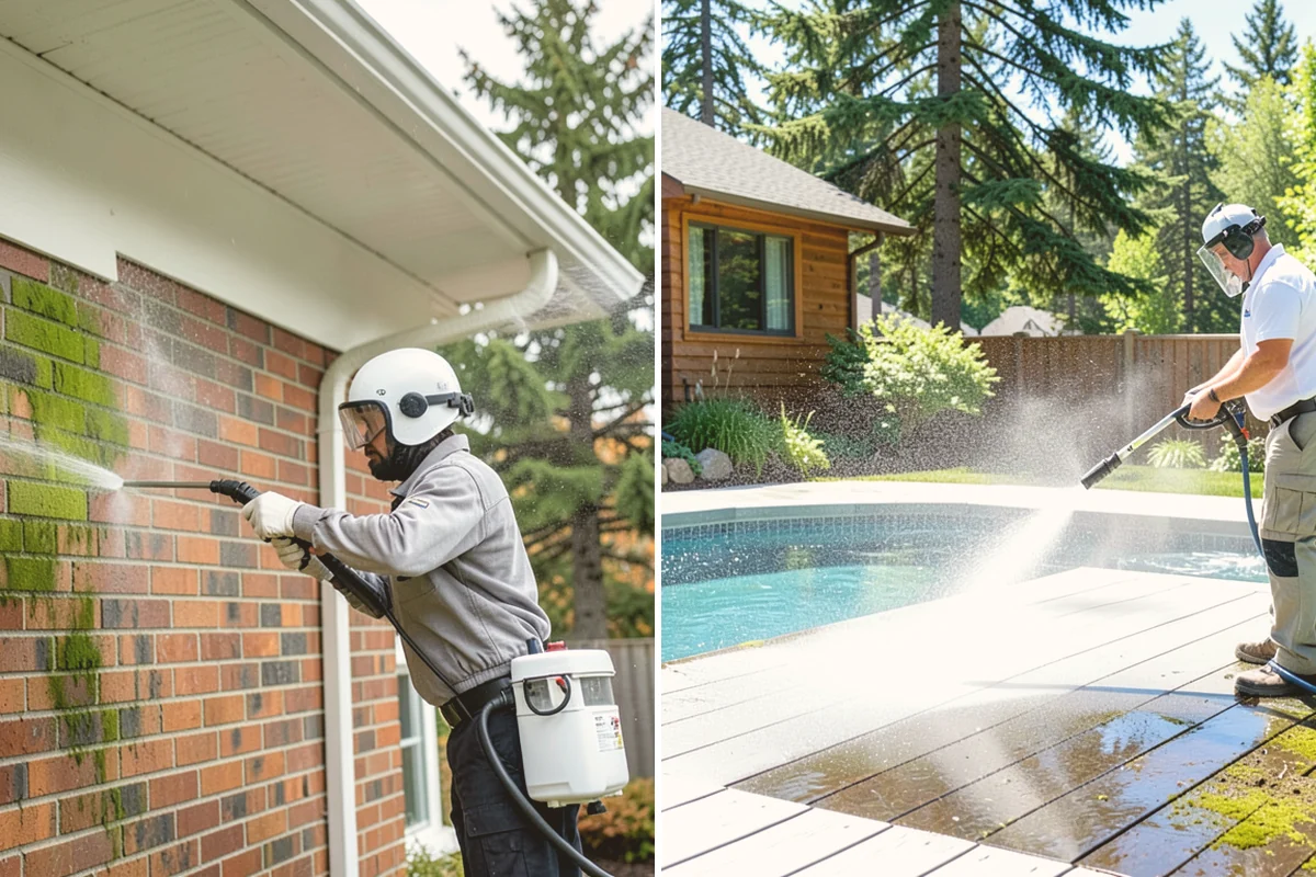 Handrail Cleaning in Lynnwood, Snohomish County, WA - Wipe loose debris and cobwebs from the rail