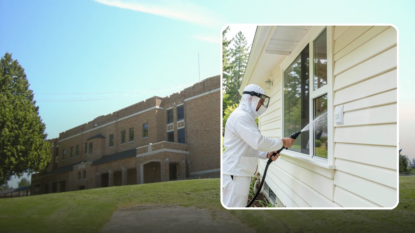 Handrail Cleaning in Maple Valley, King County, WA - We clean exterior handrails to remove the grime, algae, and oxidation that build on surfaces people touch every day.
