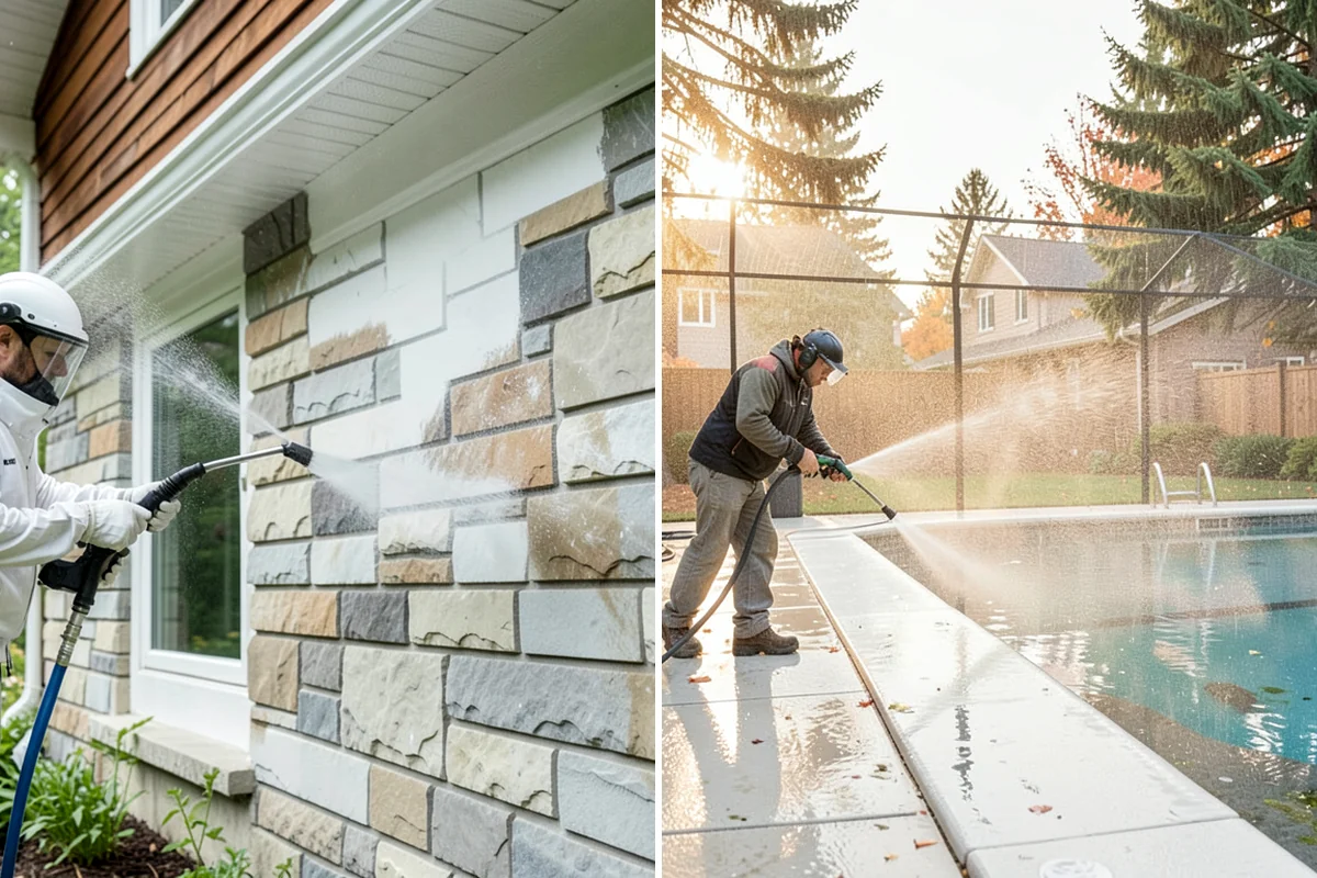 Handrail Cleaning in Maple Valley, King County, WA - Wipe loose debris and cobwebs from the rail