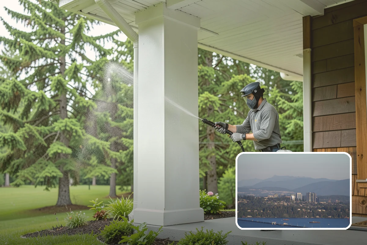 Handrail Cleaning in Medina, King County, WA - Removes the sticky film from frequently touched grip surfaces