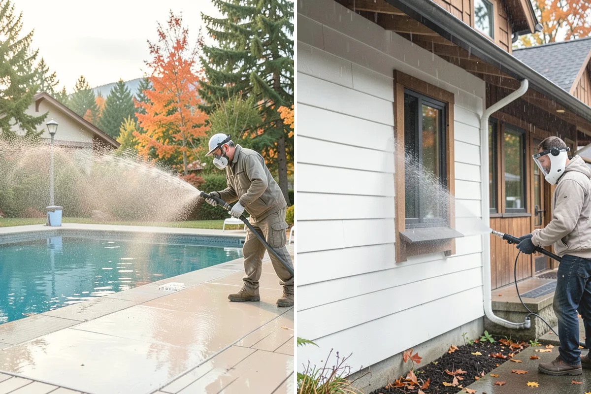 Handrail Cleaning in Mercer Island, King County, WA - Wipe loose debris and cobwebs from the rail
