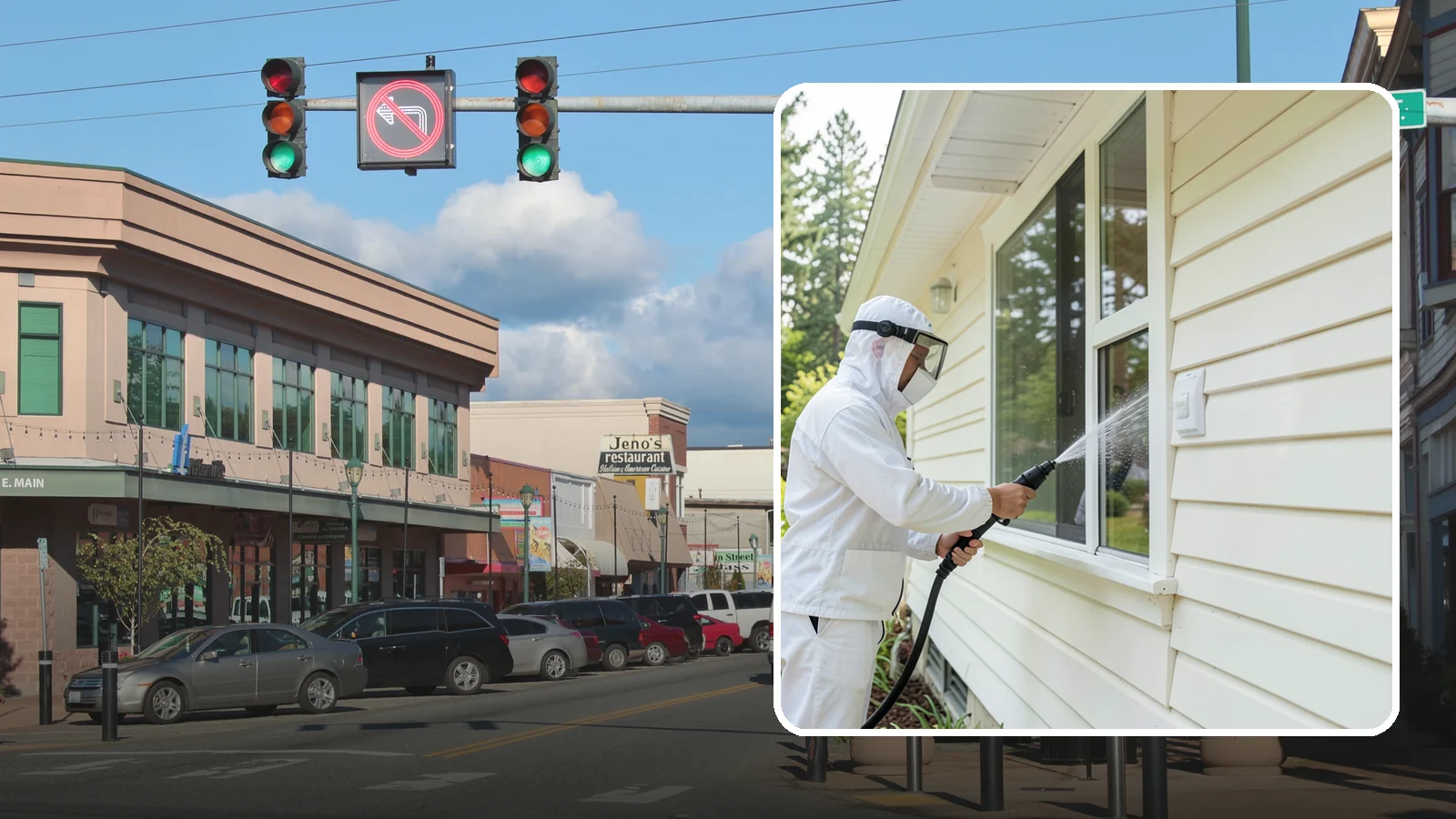 Handrail Cleaning in Monroe, Snohomish County, WA - We clean exterior handrails to remove the grime, algae, and oxidation that build on surfaces people touch every day.