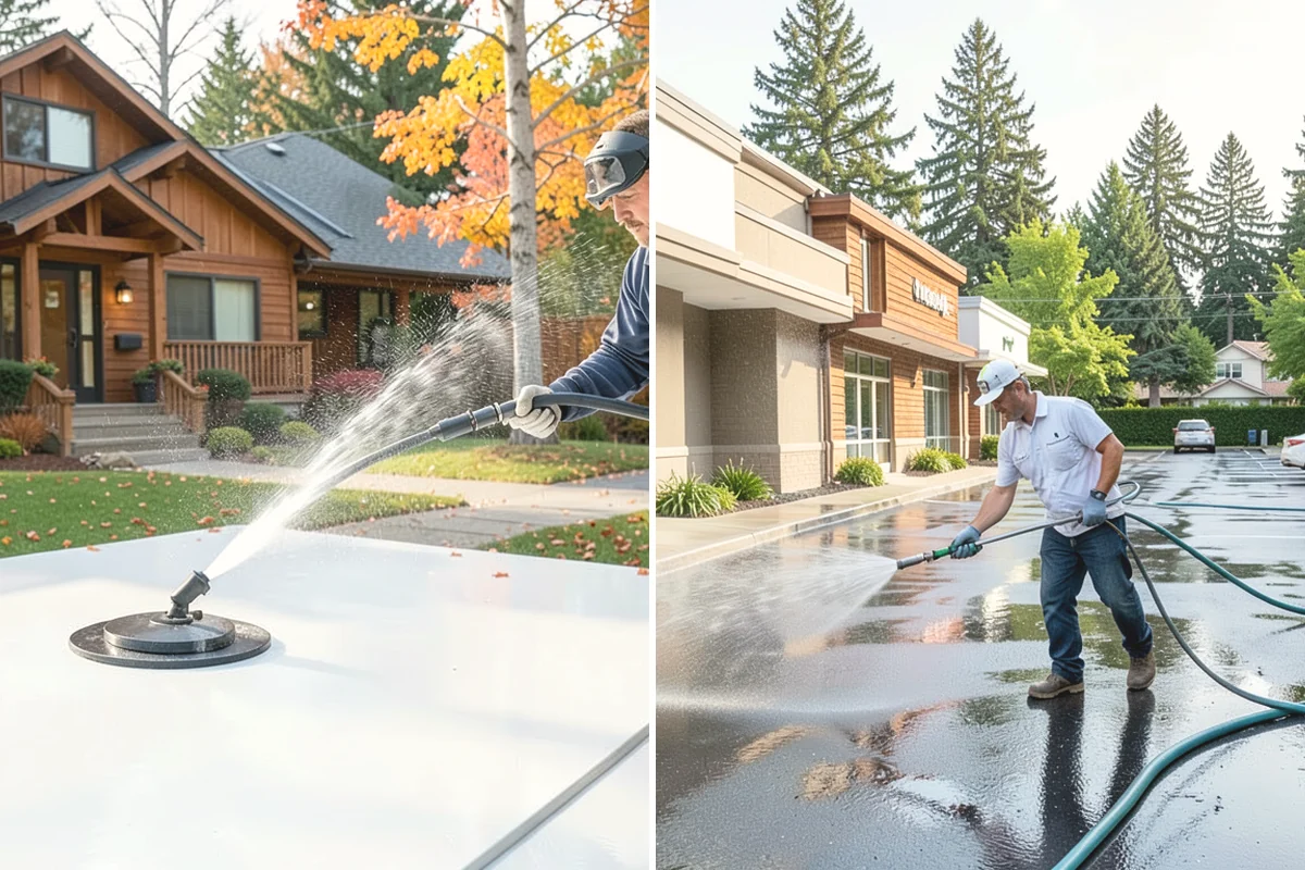 Handrail Cleaning in Mukilteo, Snohomish County, WA - Wipe loose debris and cobwebs from the rail