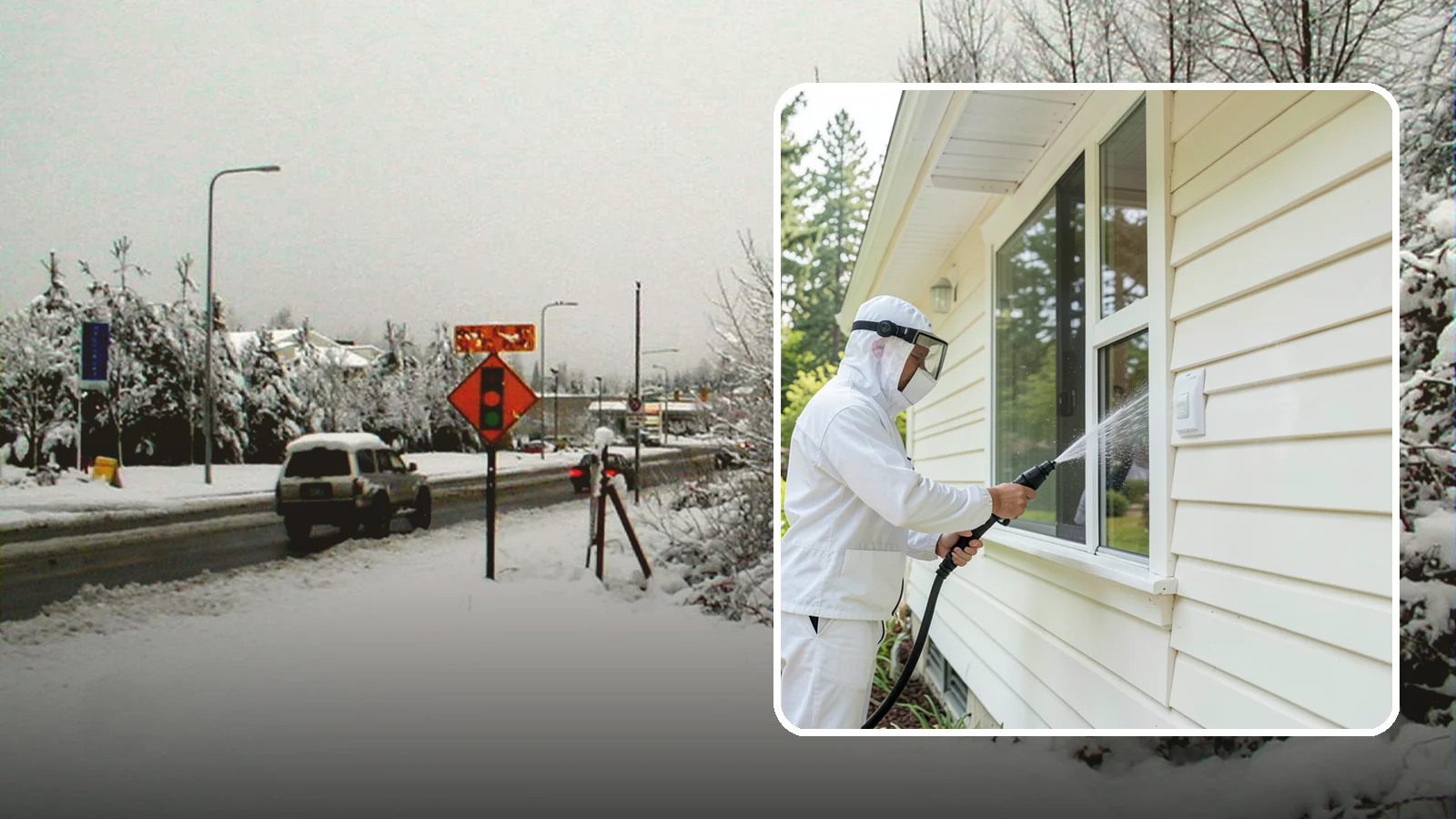 Handrail Cleaning in Newcastle, King County, WA - We clean exterior handrails to remove the grime, algae, and oxidation that build on surfaces people touch every day.