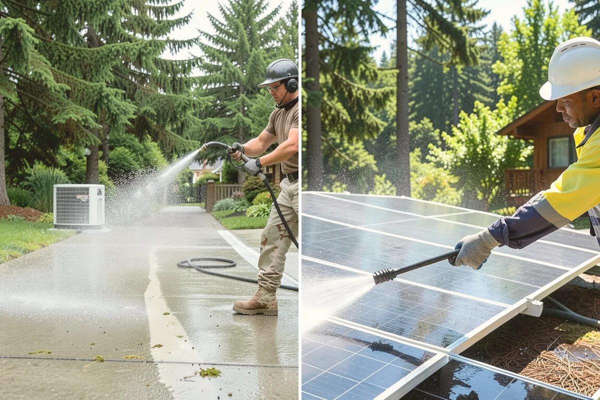 Handrail Cleaning in Newcastle, King County, WA - Wipe loose debris and cobwebs from the rail