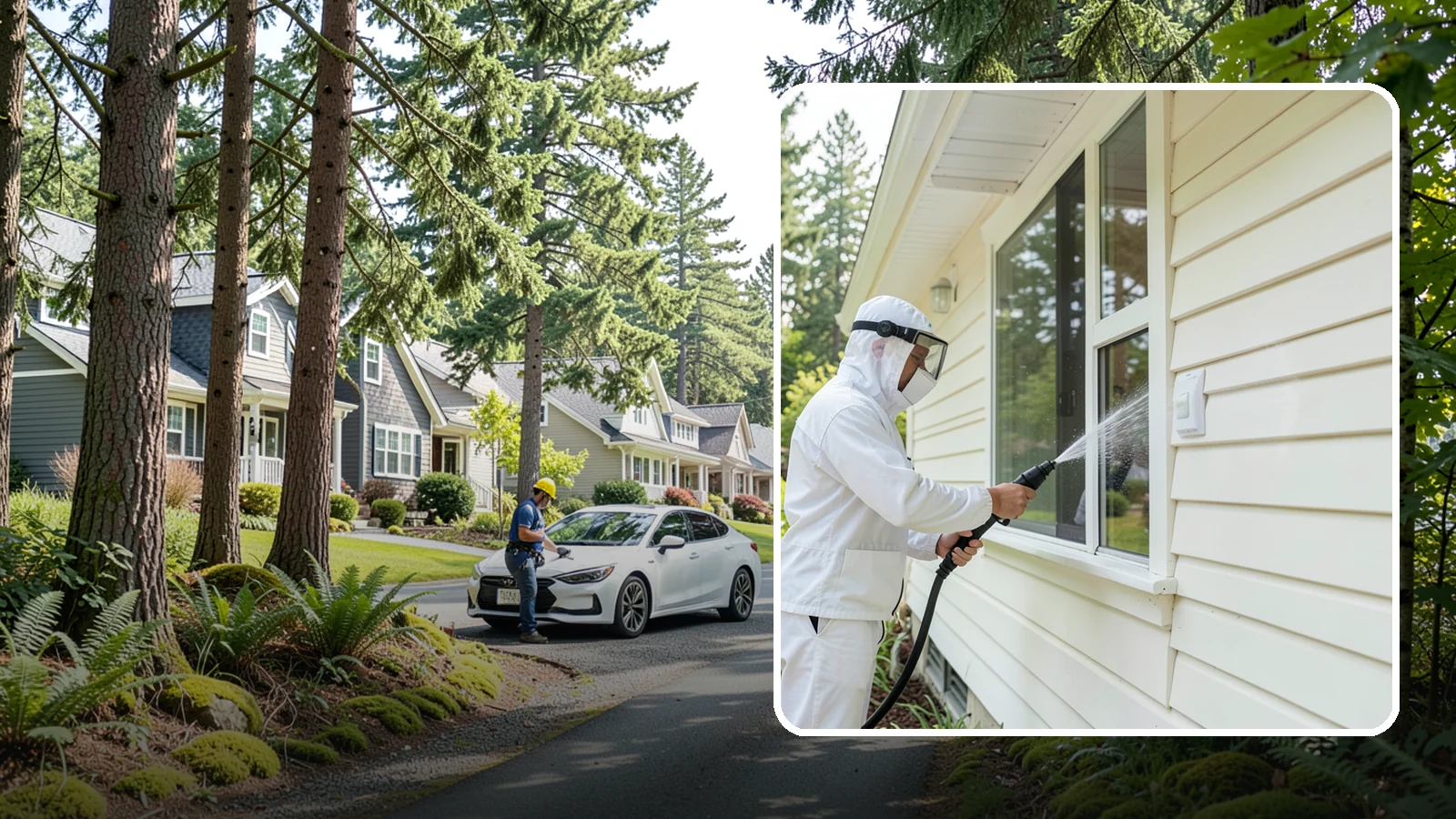 Handrail Cleaning in Normandy Park, King County, WA - We clean exterior handrails to remove the grime, algae, and oxidation that build on surfaces people touch every day.