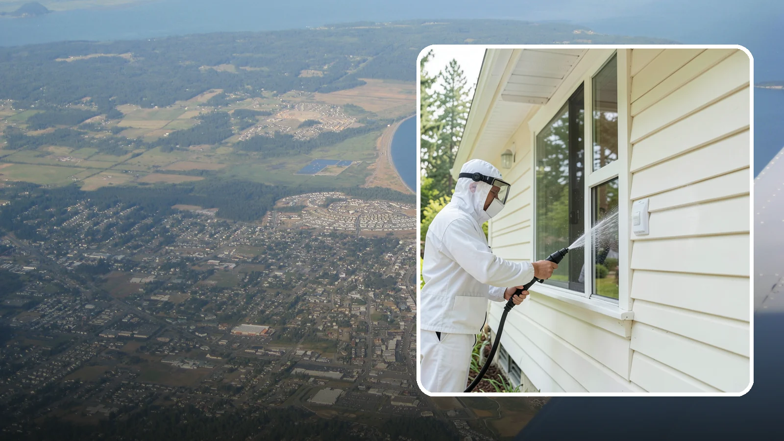 Handrail Cleaning in Oak Harbor, Island County, WA - We clean exterior handrails to remove the grime, algae, and oxidation that build on surfaces people touch every day.