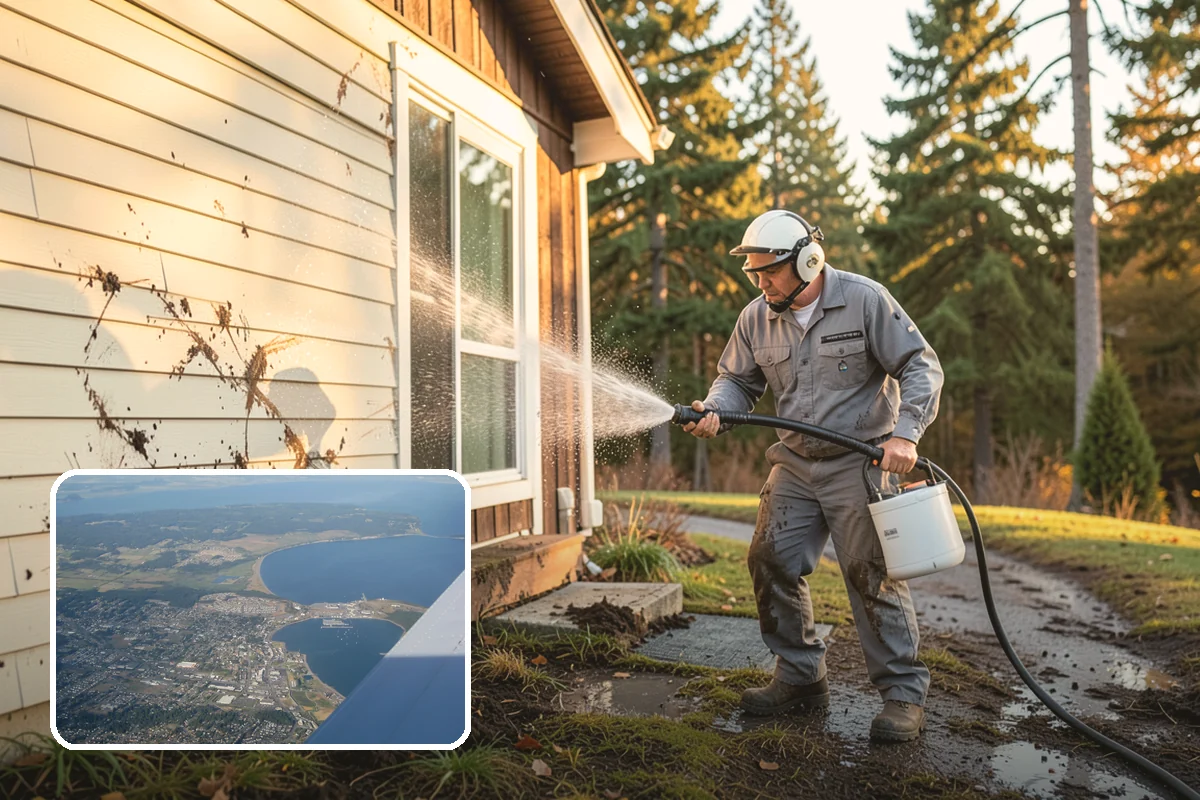 Handrail Cleaning in Oak Harbor, Island County, WA - Removes the sticky film from frequently touched grip surfaces
