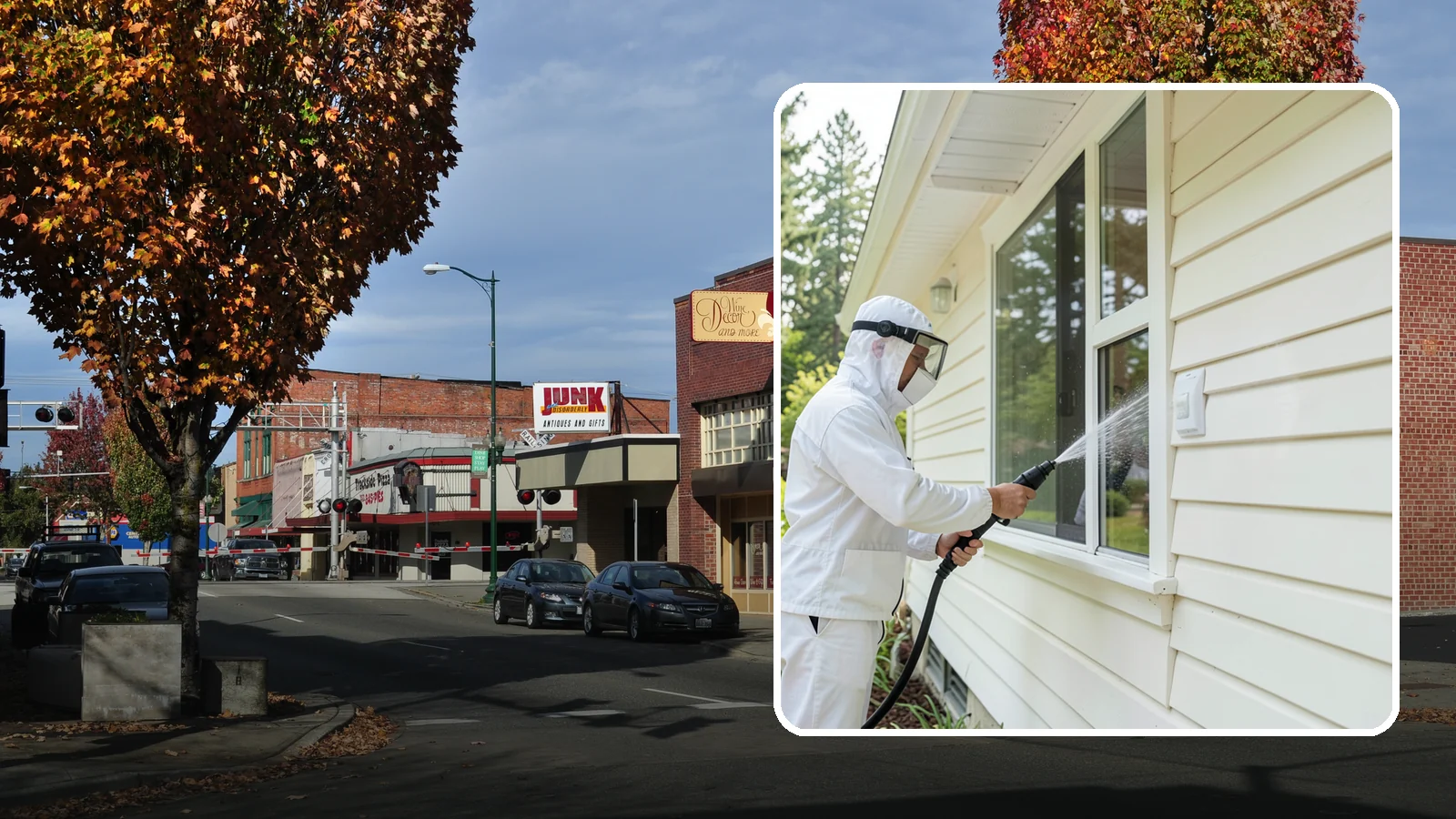 Handrail Cleaning in Puyallup, Pierce County, WA - We clean exterior handrails to remove the grime, algae, and oxidation that build on surfaces people touch every day.