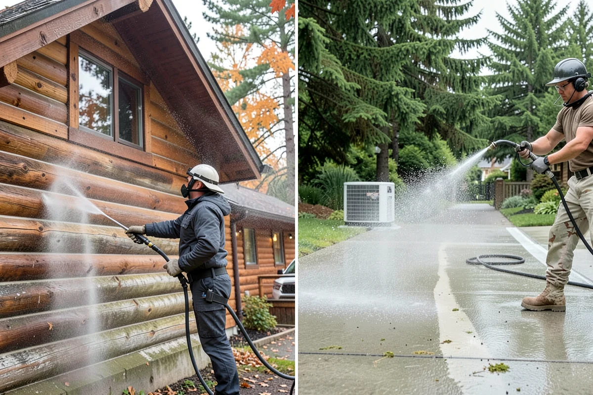 Handrail Cleaning in Puyallup, Pierce County, WA - Wipe loose debris and cobwebs from the rail