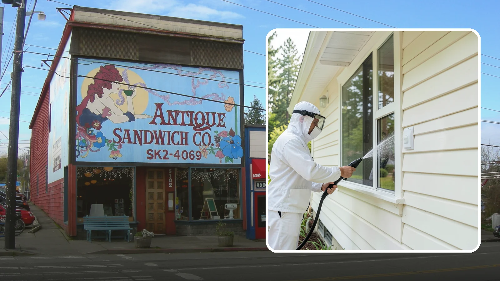 Handrail Cleaning in Ruston, Pierce County, WA - We clean exterior handrails to remove the grime, algae, and oxidation that build on surfaces people touch every day.