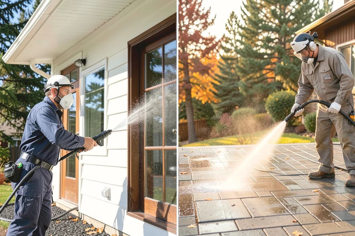 Handrail Cleaning in Ruston, Pierce County, WA - Wipe loose debris and cobwebs from the rail