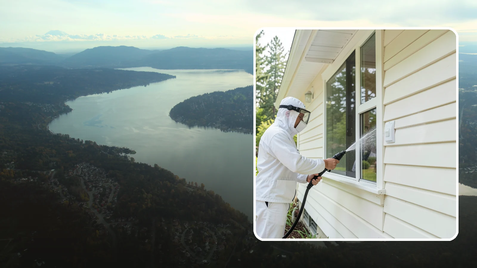Handrail Cleaning in Sammamish, King County, WA - We clean exterior handrails to remove the grime, algae, and oxidation that build on surfaces people touch every day.