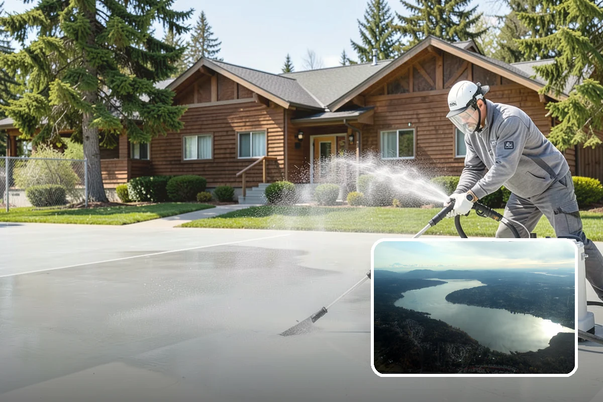 Handrail Cleaning in Sammamish, King County, WA - Removes the sticky film from frequently touched grip surfaces