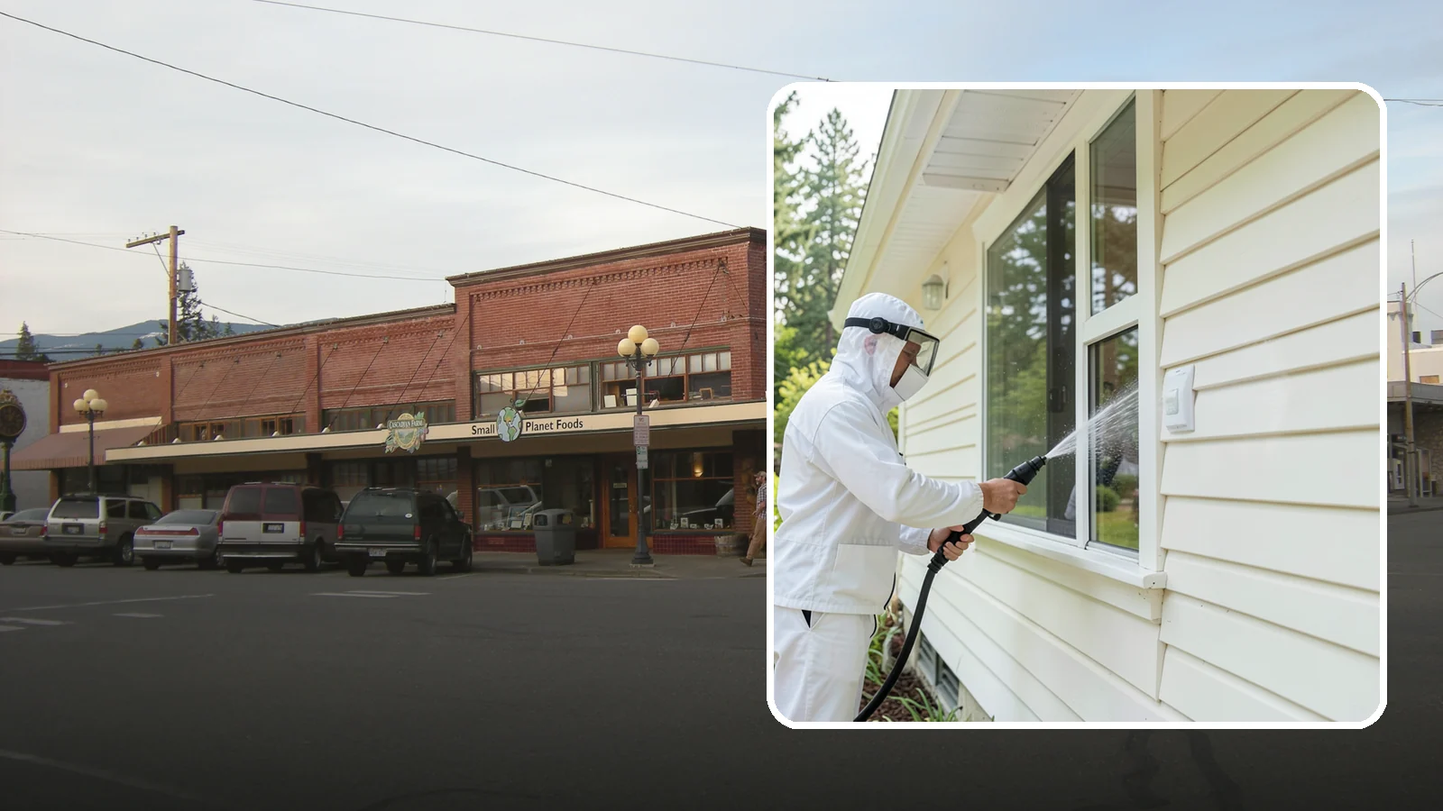 Handrail Cleaning in Sedro-Woolley, Skagit County, WA - We clean exterior handrails to remove the grime, algae, and oxidation that build on surfaces people touch every day.