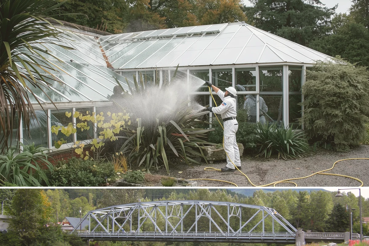 Handrail Cleaning in Skykomish, King County, WA - Spring cleaning clears winter algae and film from rails just as outdoor traffic picks up.