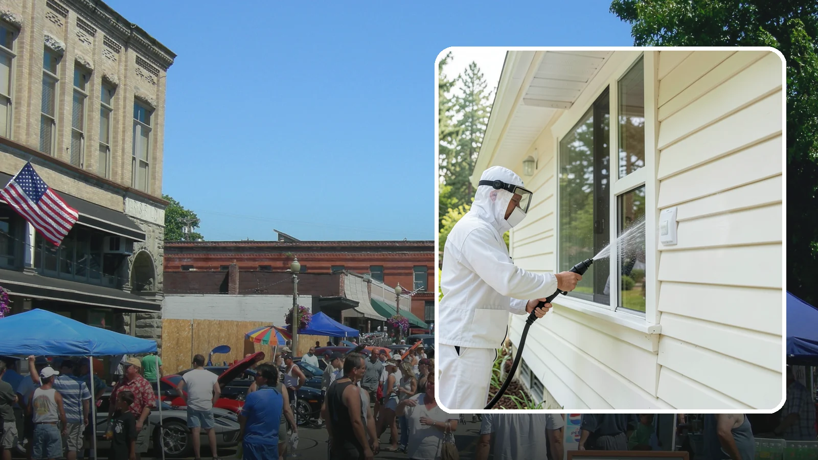 Handrail Cleaning in Snohomish, Snohomish County, WA - We clean exterior handrails to remove the grime, algae, and oxidation that build on surfaces people touch every day.