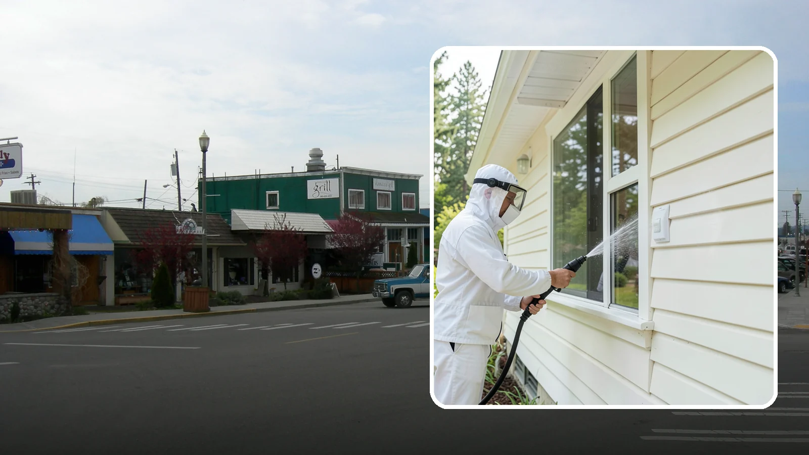 Handrail Cleaning in Stanwood, Snohomish County, WA - We clean exterior handrails to remove the grime, algae, and oxidation that build on surfaces people touch every day.