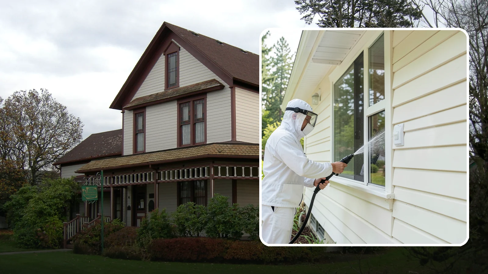 Handrail Cleaning in Sumner, Pierce County, WA - We clean exterior handrails to remove the grime, algae, and oxidation that build on surfaces people touch every day.