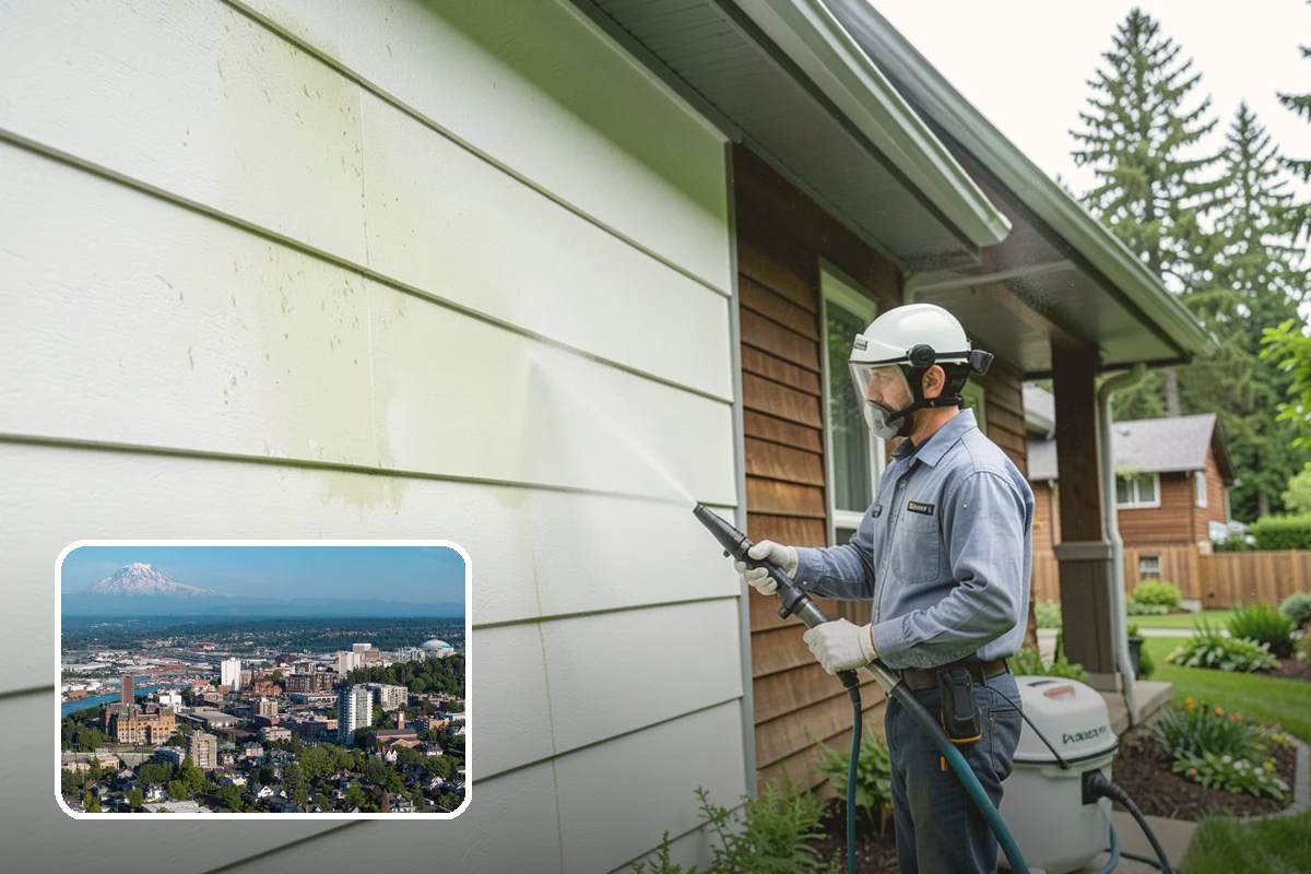 Handrail Cleaning in Tacoma, Pierce County, WA - Removes the sticky film from frequently touched grip surfaces