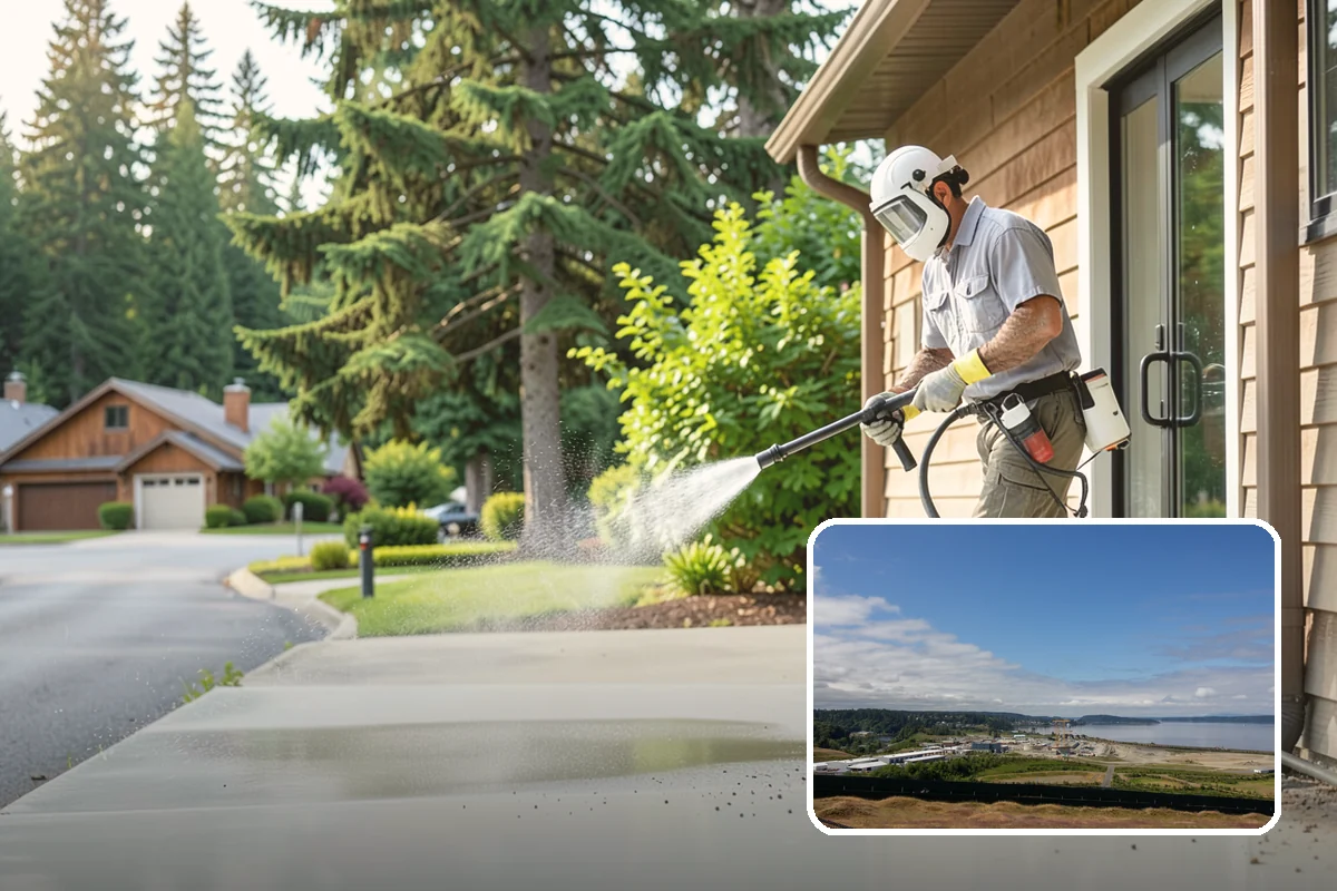 Handrail Cleaning in University Place, Pierce County, WA - Removes the sticky film from frequently touched grip surfaces