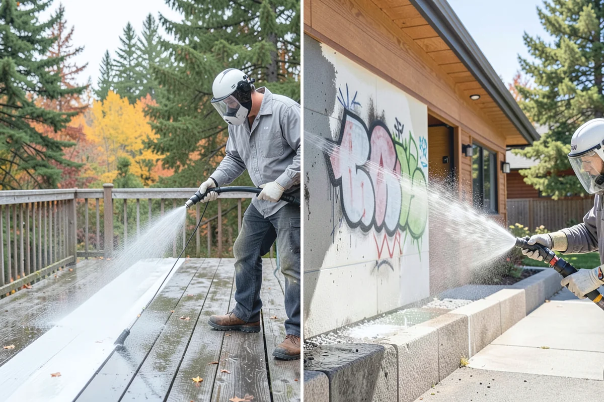 Handrail Cleaning in Wilkeson, Pierce County, WA - Wipe loose debris and cobwebs from the rail