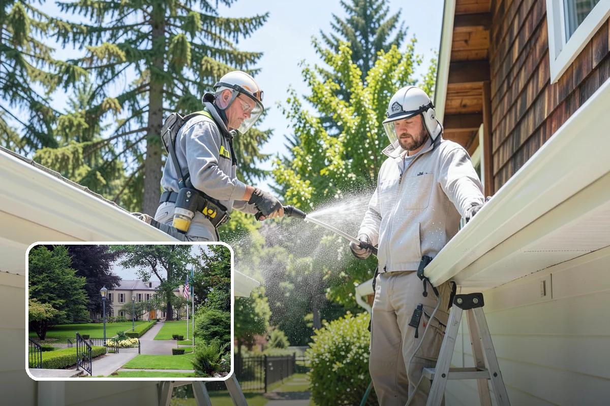 Handrail Cleaning in Woodinville, King County, WA - Removes the sticky film from frequently touched grip surfaces