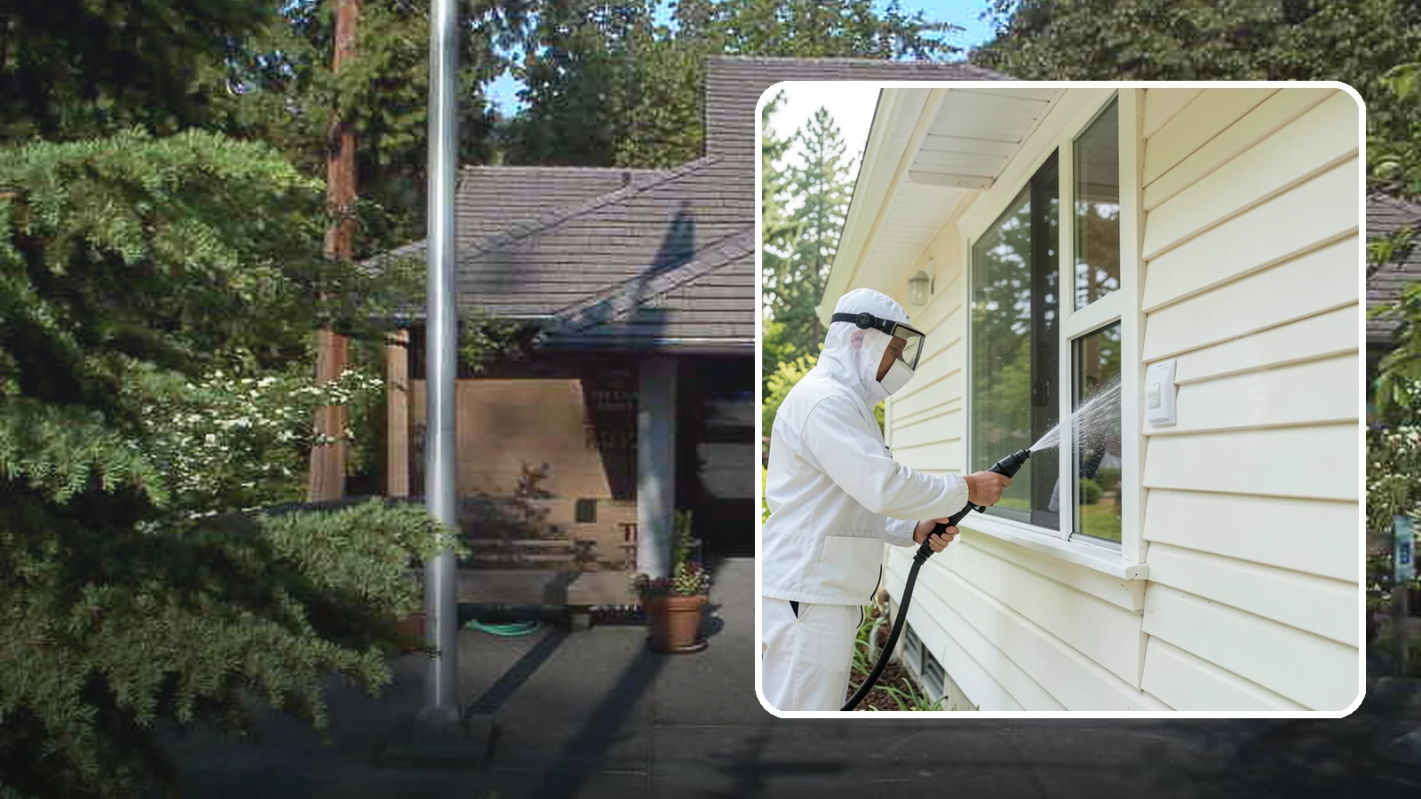 Handrail Cleaning in Yarrow Point, King County, WA - We clean exterior handrails to remove the grime, algae, and oxidation that build on surfaces people touch every day.