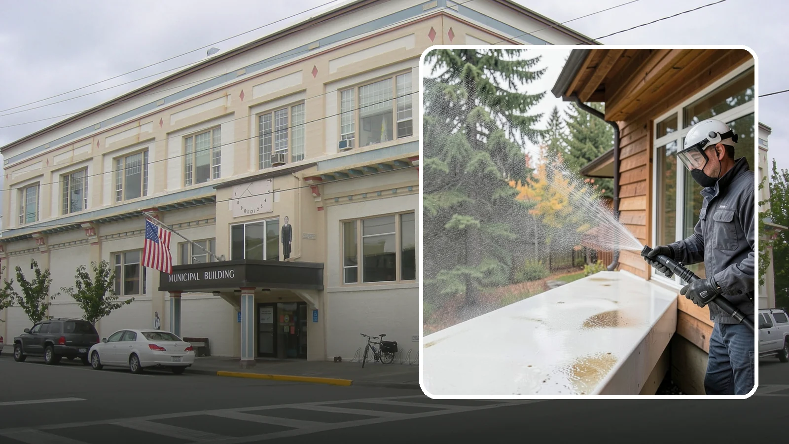 Hard Water Stain Removal in Anacortes, Skagit County, WA - Specialized removal of the chalky hard-water spots sprinklers and mineral-rich runoff bake onto Northwest glass.