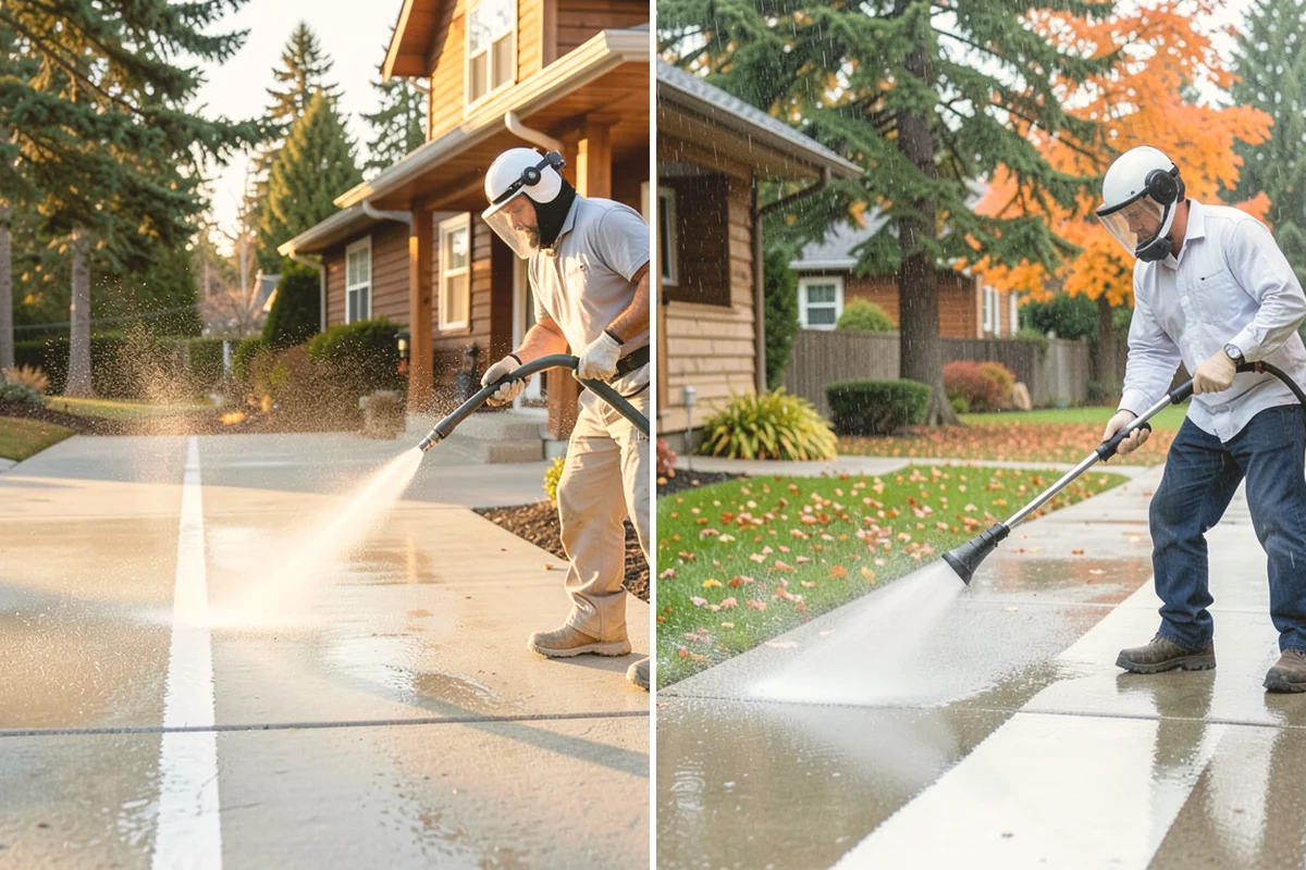 Hard Water Stain Removal in Bellevue, King County, WA - Identify the extent of the hard-water spotting