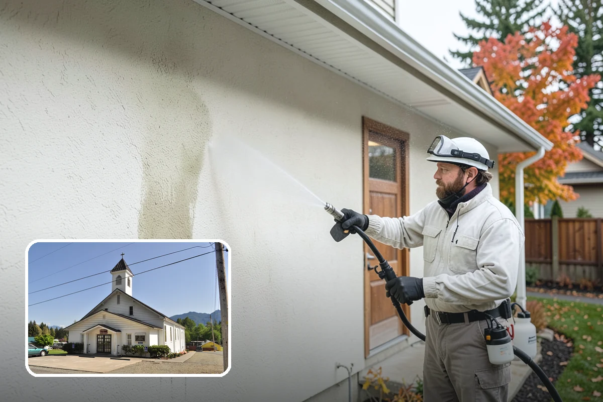 Hard Water Stain Removal in Concrete, Skagit County, WA - Dissolves chalky hard-water rings normal washing can't