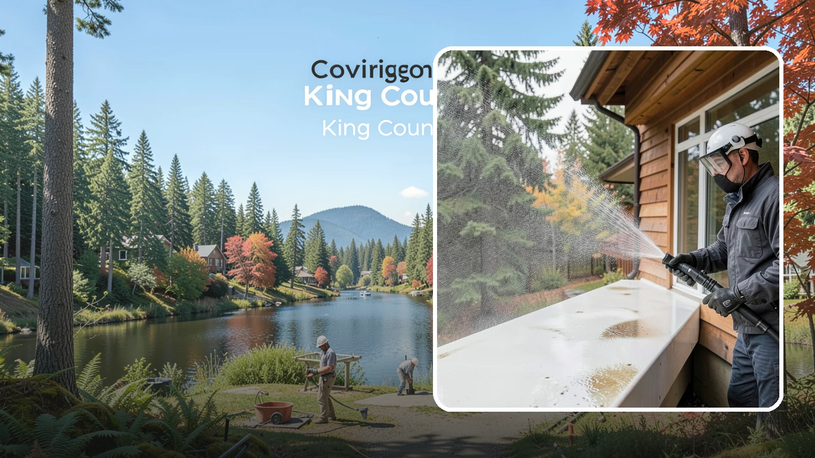 Hard Water Stain Removal in Covington, King County, WA - Specialized removal of the chalky hard-water spots sprinklers and mineral-rich runoff bake onto Northwest glass.
