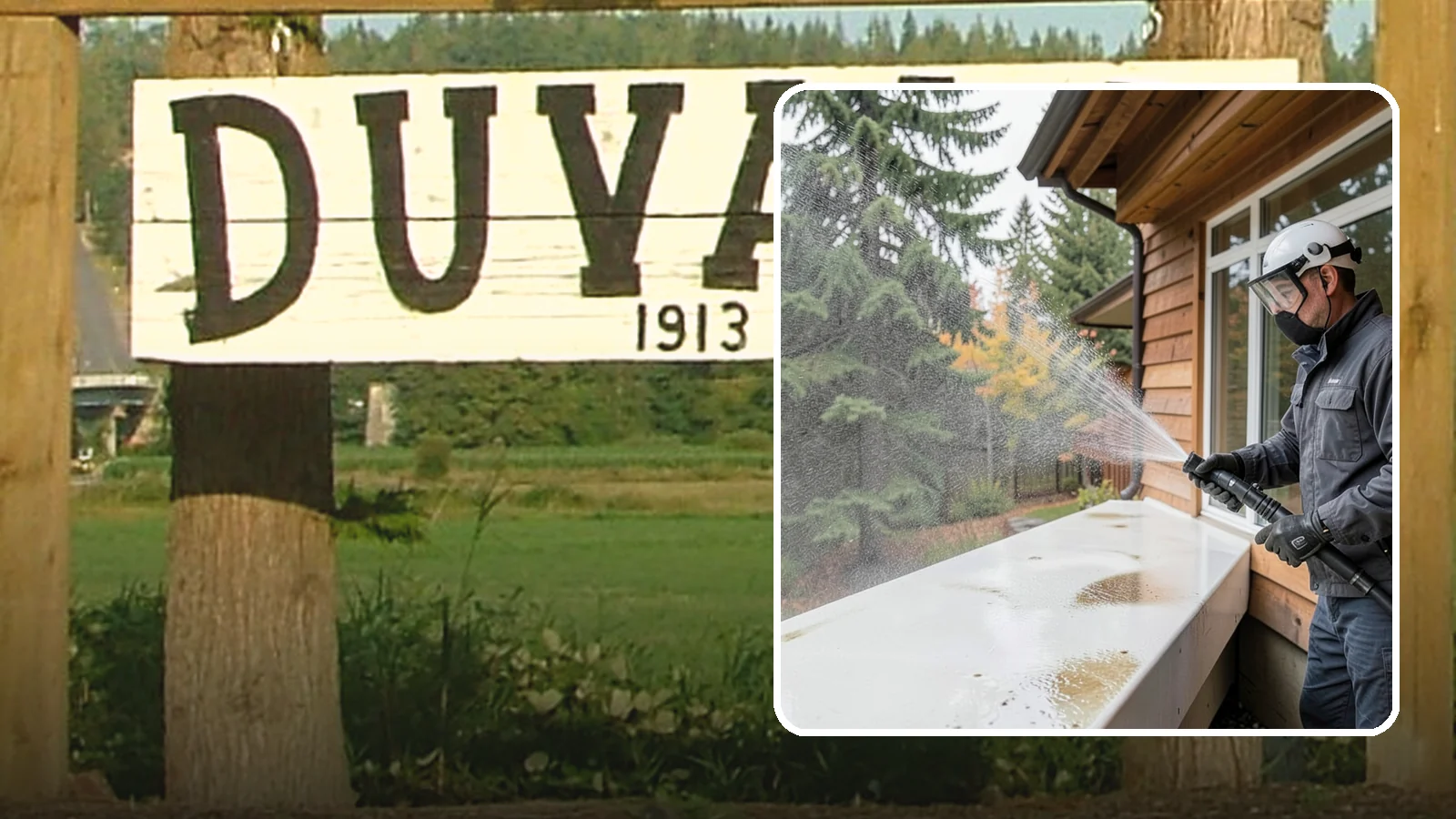 Hard Water Stain Removal in Duvall, King County, WA - Specialized removal of the chalky hard-water spots sprinklers and mineral-rich runoff bake onto Northwest glass.