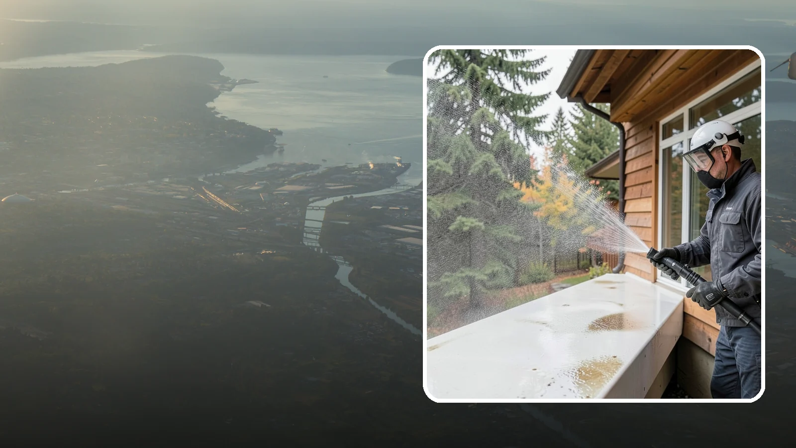 Hard Water Stain Removal in Fife, Pierce County, WA - Specialized removal of the chalky hard-water spots sprinklers and mineral-rich runoff bake onto Northwest glass.