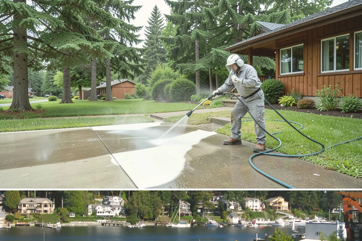 Hard Water Stain Removal in Gig Harbor, Pierce County, WA - Address hard-water spots as soon as they appear, most often in summer when sprinklers run most.