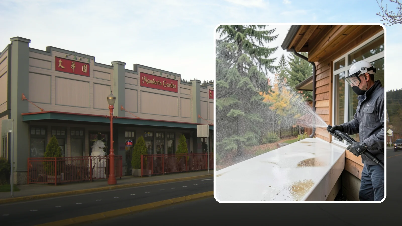 Hard Water Stain Removal in Issaquah, King County, WA - Specialized removal of the chalky hard-water spots sprinklers and mineral-rich runoff bake onto Northwest glass.
