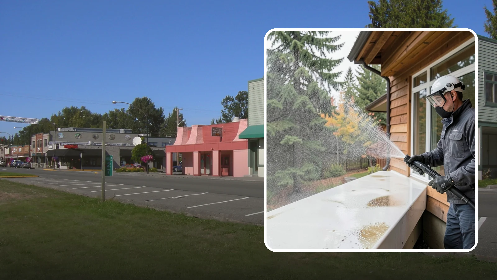 Hard Water Stain Removal in Snoqualmie, King County, WA - Specialized removal of the chalky hard-water spots sprinklers and mineral-rich runoff bake onto Northwest glass.