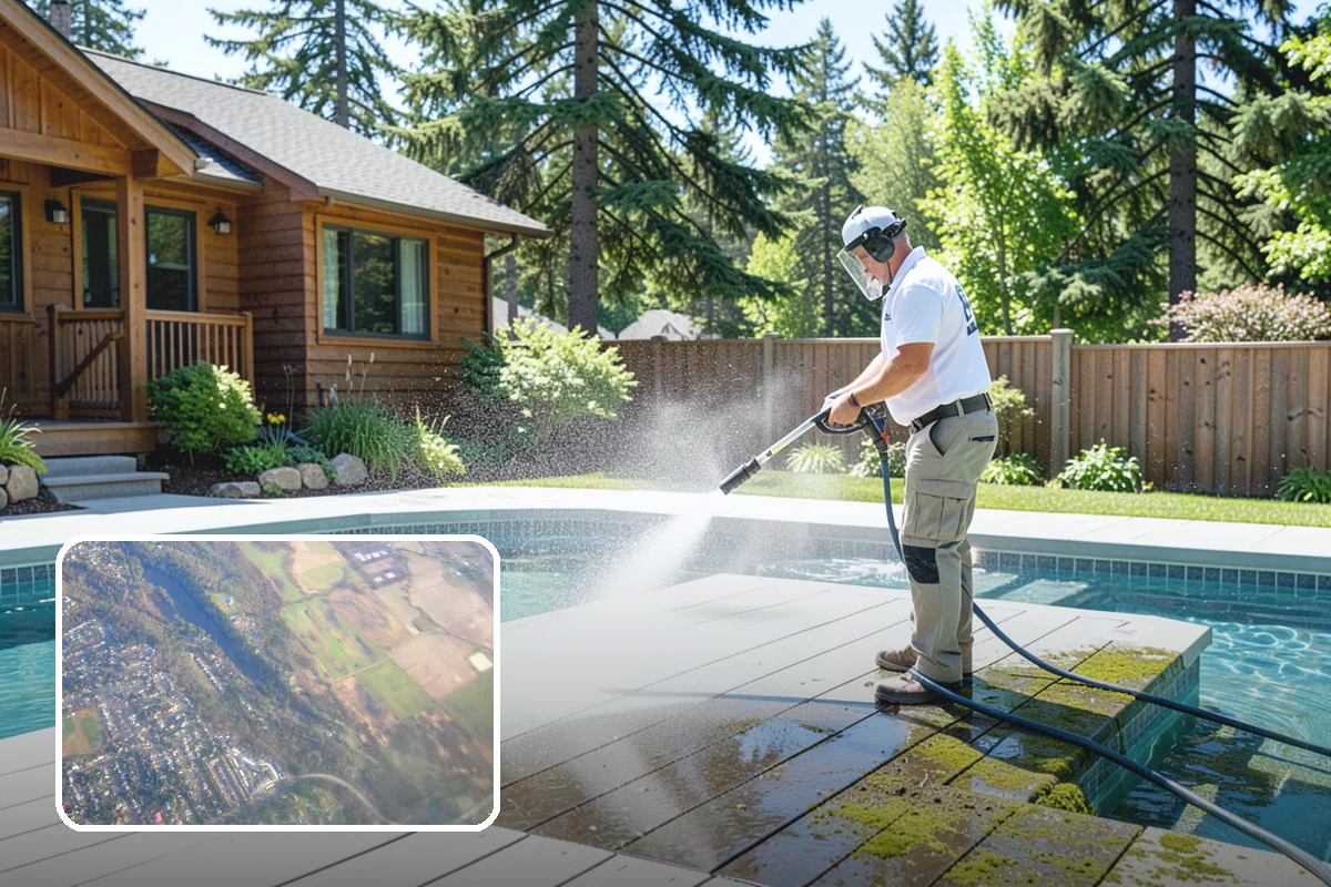 Hardwood Deck Cleaning in Algona, King County, WA - Restores rich hardwood color and depth