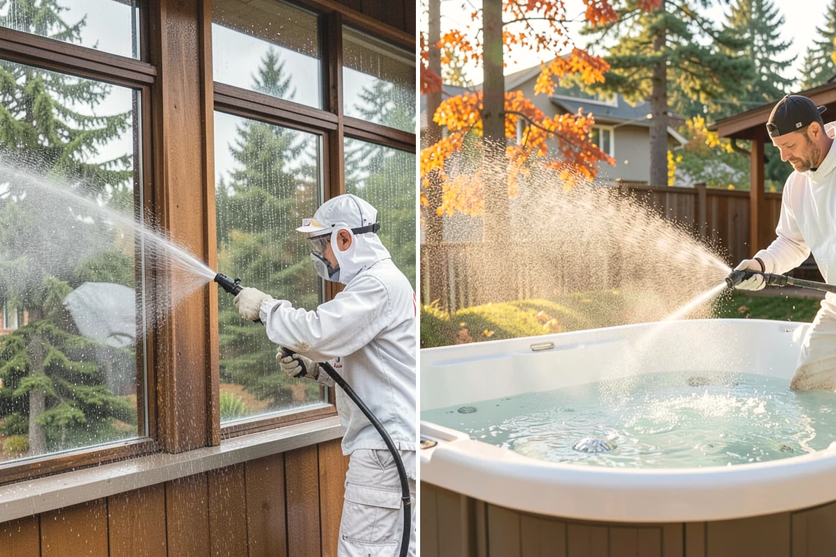 Hardwood Deck Cleaning in Anacortes, Skagit County, WA - Clear the deck and test a small area