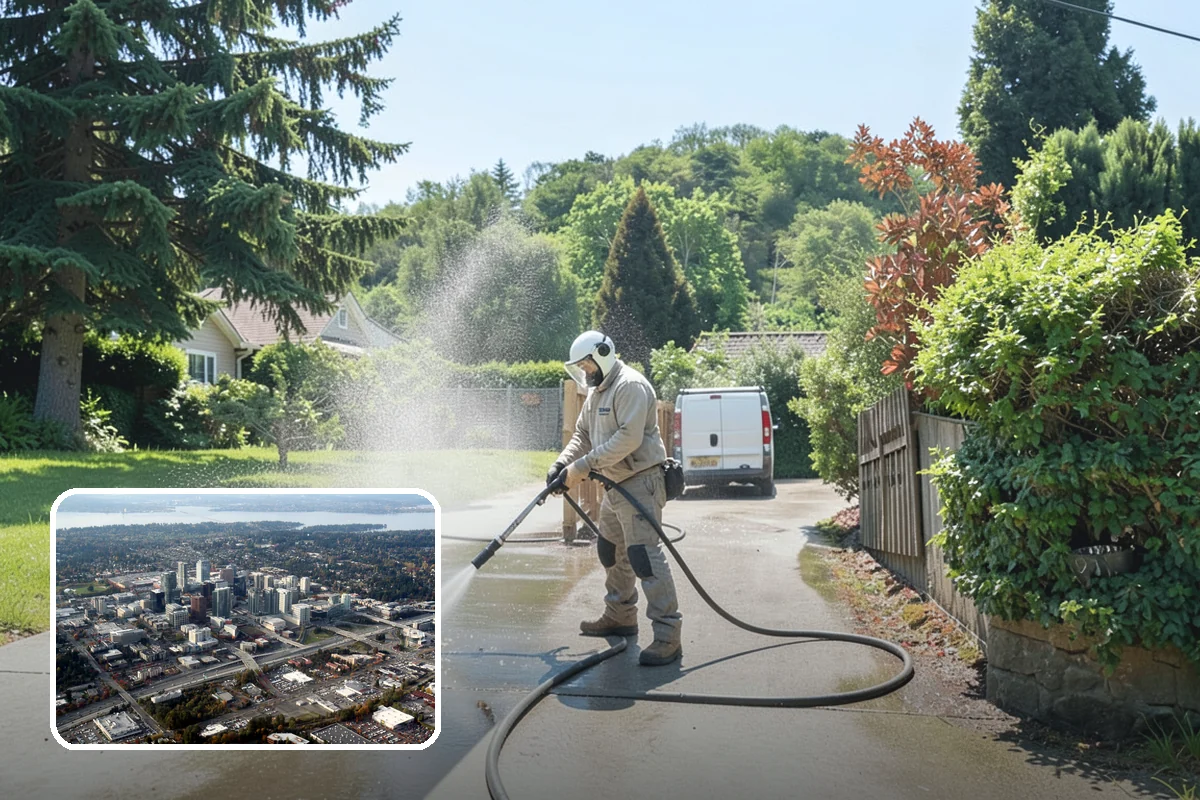 Hardwood Deck Cleaning in Bellevue, King County, WA - Restores rich hardwood color and depth