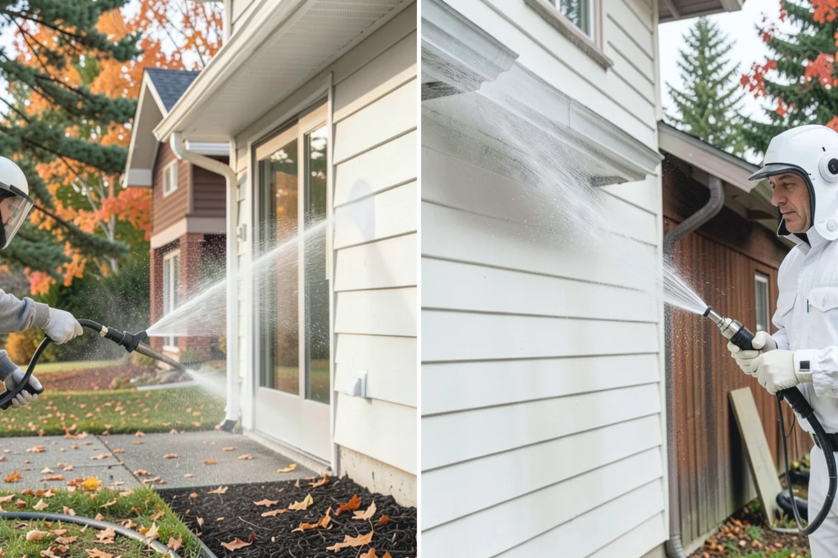 Hardwood Deck Cleaning in Bonney Lake, Pierce County, WA - Clear the deck and test a small area