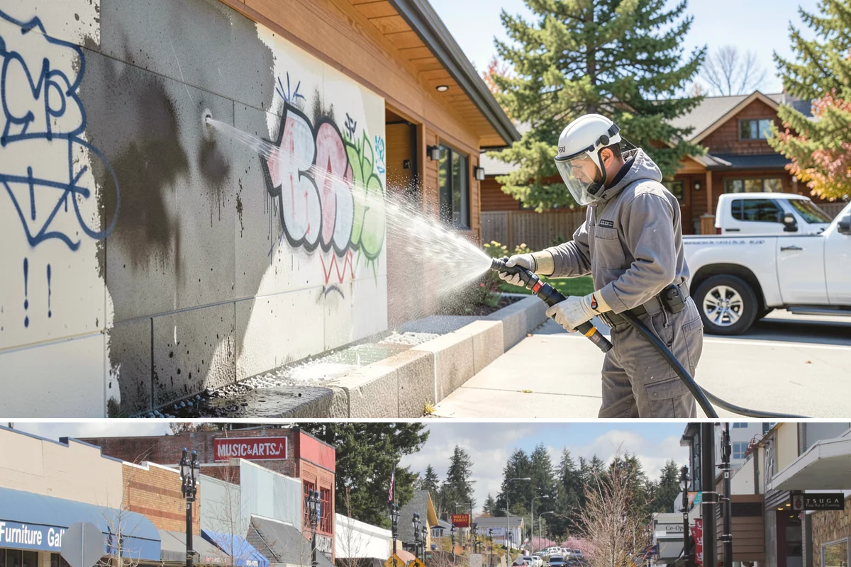 Hardwood Deck Cleaning in Bothell, King County, WA - Clean hardwood decks in dry summer weather so the dense boards fully dry before oiling.